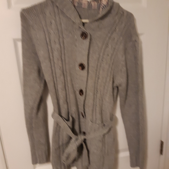 Cardigan gray sweater small - Picture 2 of 2